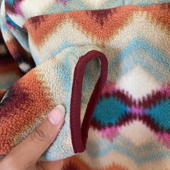 Patagonia Synchilla Snap T Fleece Pullover Timber Twist Multicolor Aztec Print - Picture 3 of 5